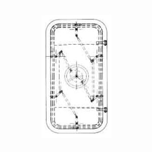 QUICK OPENING&CLOSING WEATHERTIGHT STEEL DOOR(HAND WHEEL TYPE)