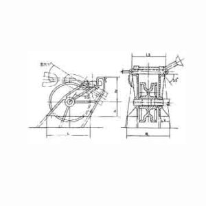 SHIP ROLLER LEVER CHAIN STOPPER