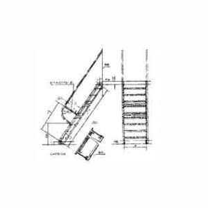 SHIP'S STEEL INCLINED LADDER
