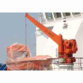 SINGLE ARM SLEWING BOAT RAFT DAVIT