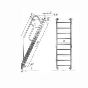 STAINLESS STEEL INCLINED LADDER