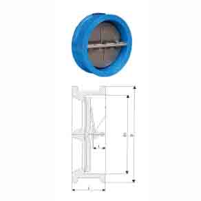 Wafer-Type Butterfly Check Valve