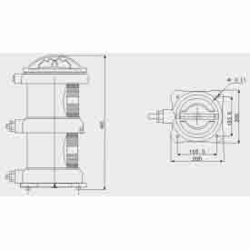 Double-deck stern light