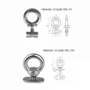 EYE SCREW WITH PLATE