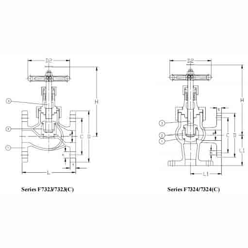 F7323(C) F7324(C) JIS16K Ductile Iron Angle Valve (SDNR)