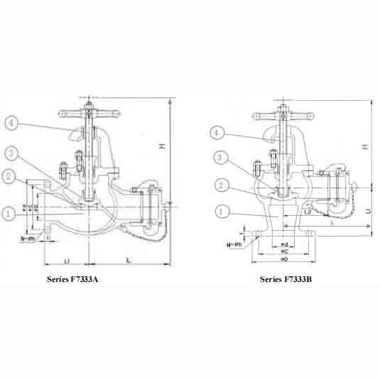 F7333(A/B)-JIS 5K&10K Cast Iron Hose Valve