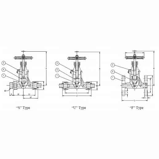 F7421-JIS 20K Forged Steel Globe Valve