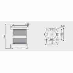 Full-plastic navigation signal light for ship
