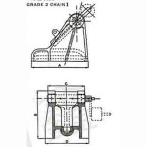 JIS F2016-1987 Cast Steel Pawl Type Chain Stopper For Grade 2 Chain