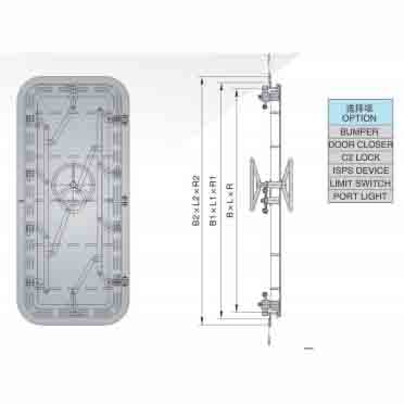 MARINE STEEL PRESSURE RESISTANT WATERTIGHT DOOR