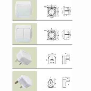 Marine Cabin Switch, plug And Socket