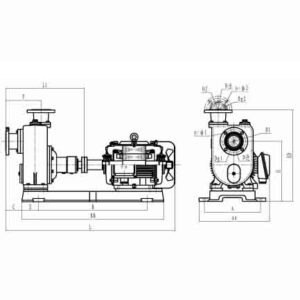 Marine horizontal self-priming centrifugal pump CZY Series