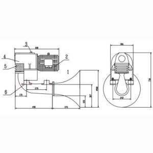 Piston Type Electric Whistle HSD-161