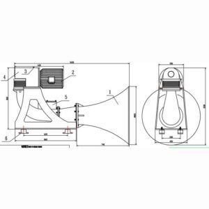 Piston Type Electric Whistle HSD-90