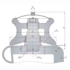 SHIP ROLLER FOR FAIRLEAD