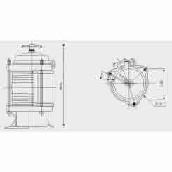 Single navigation signal light
