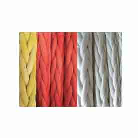 Strand Of UHMWPE Rope With Warp And Weft Woven Sheath