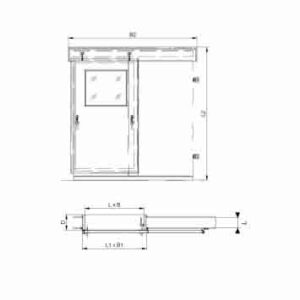 Wheelhouse Gastight Sliding Door