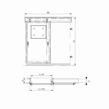 Wheelhouse Gastight Sliding Door