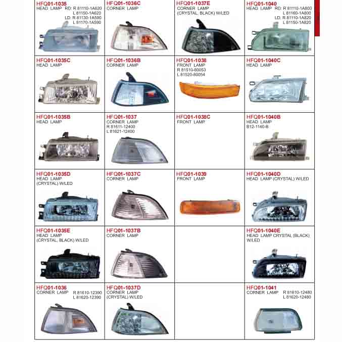 Auto Lamp Parts REPLACEMENT FOR TOYOTA COROLLA