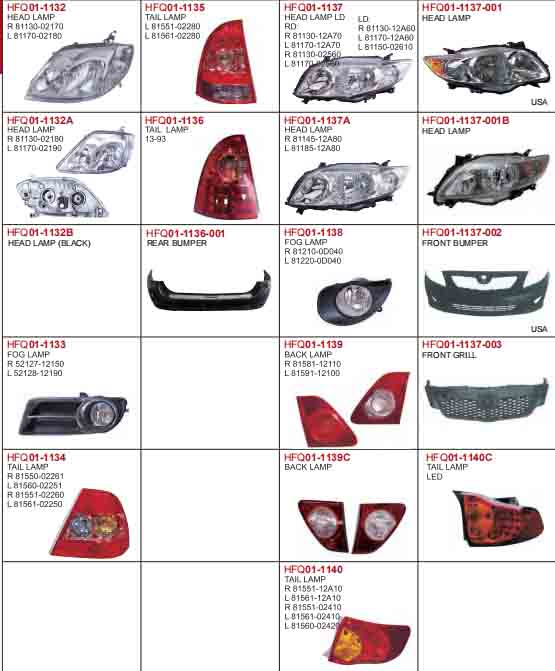 FOG LAMP REPLACEMENT FOR TOYOTA