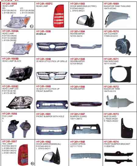Head Lamp for Toyota HILUX